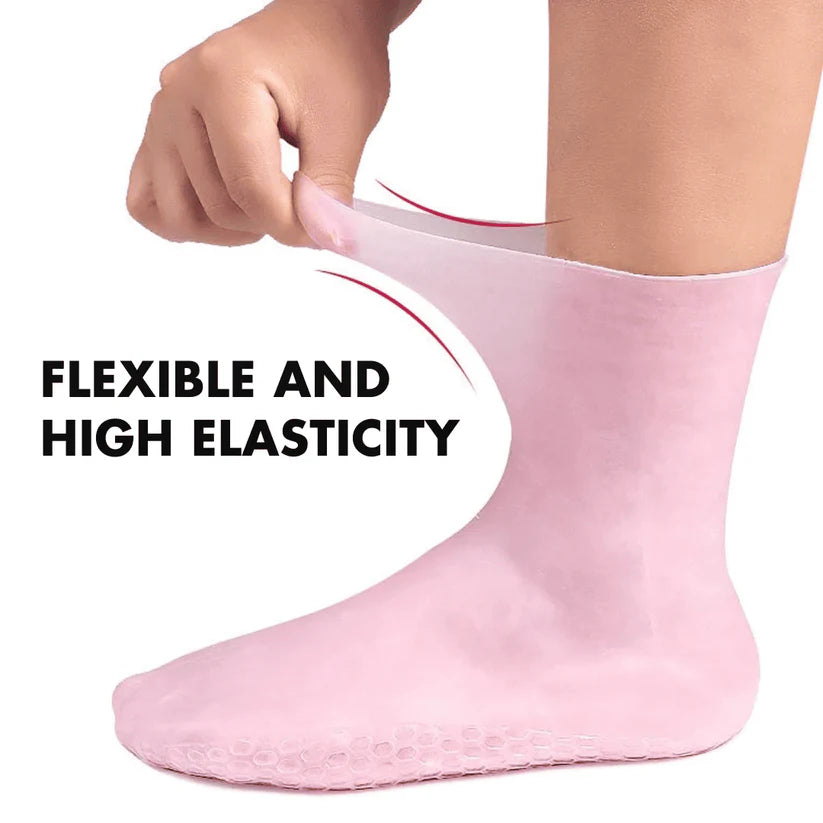 Silicon Moisturizing Socks– Anti-Crack Moisture Lock & Foot Freshness