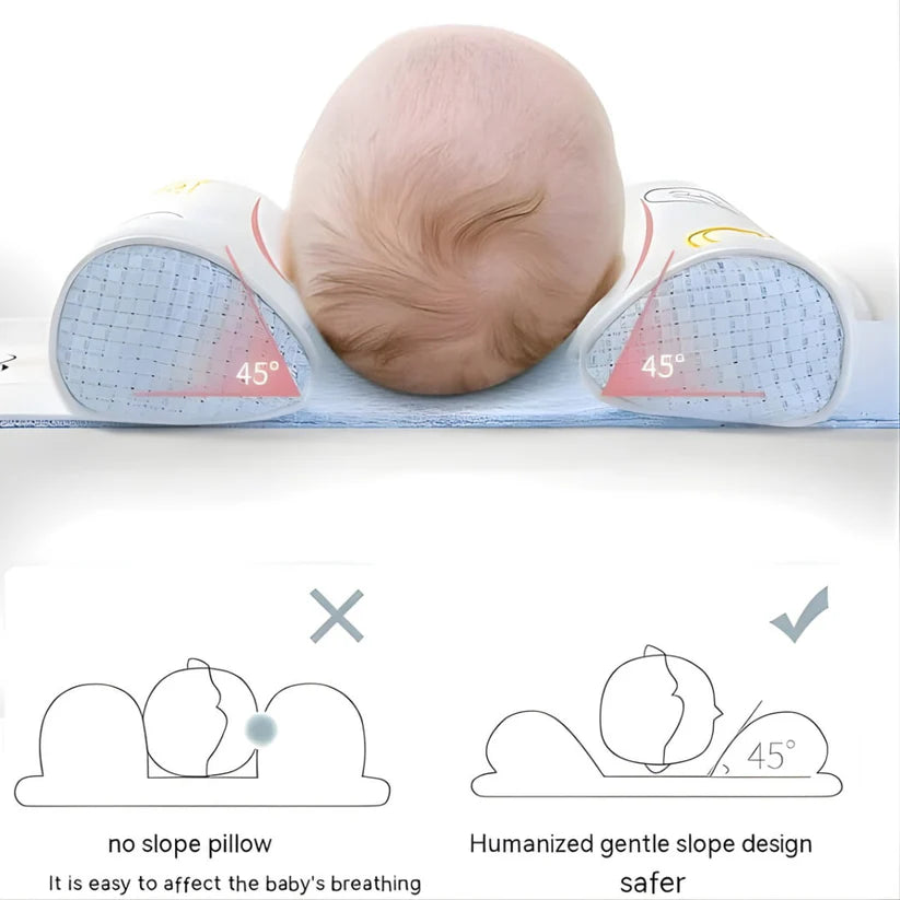 Baby Head Shaping Pillow โ Premium Quality 100% Cotton