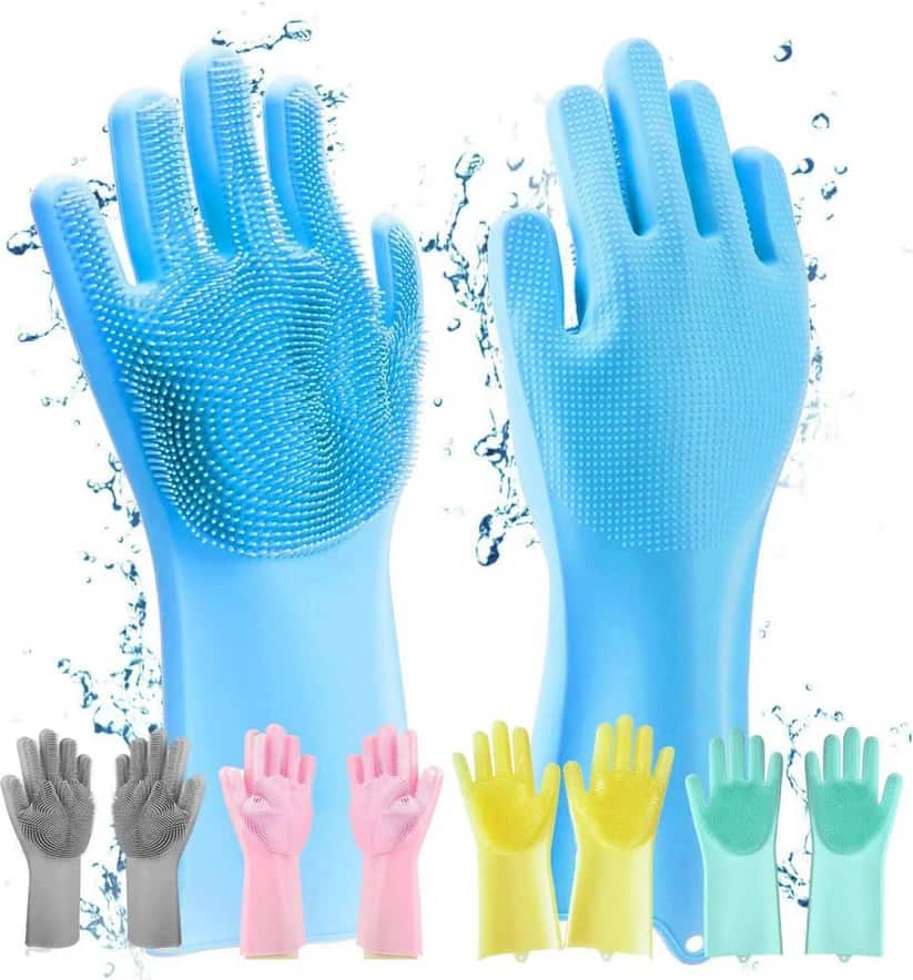 Magic Silicon Dish-washing Gloves and bubble maker