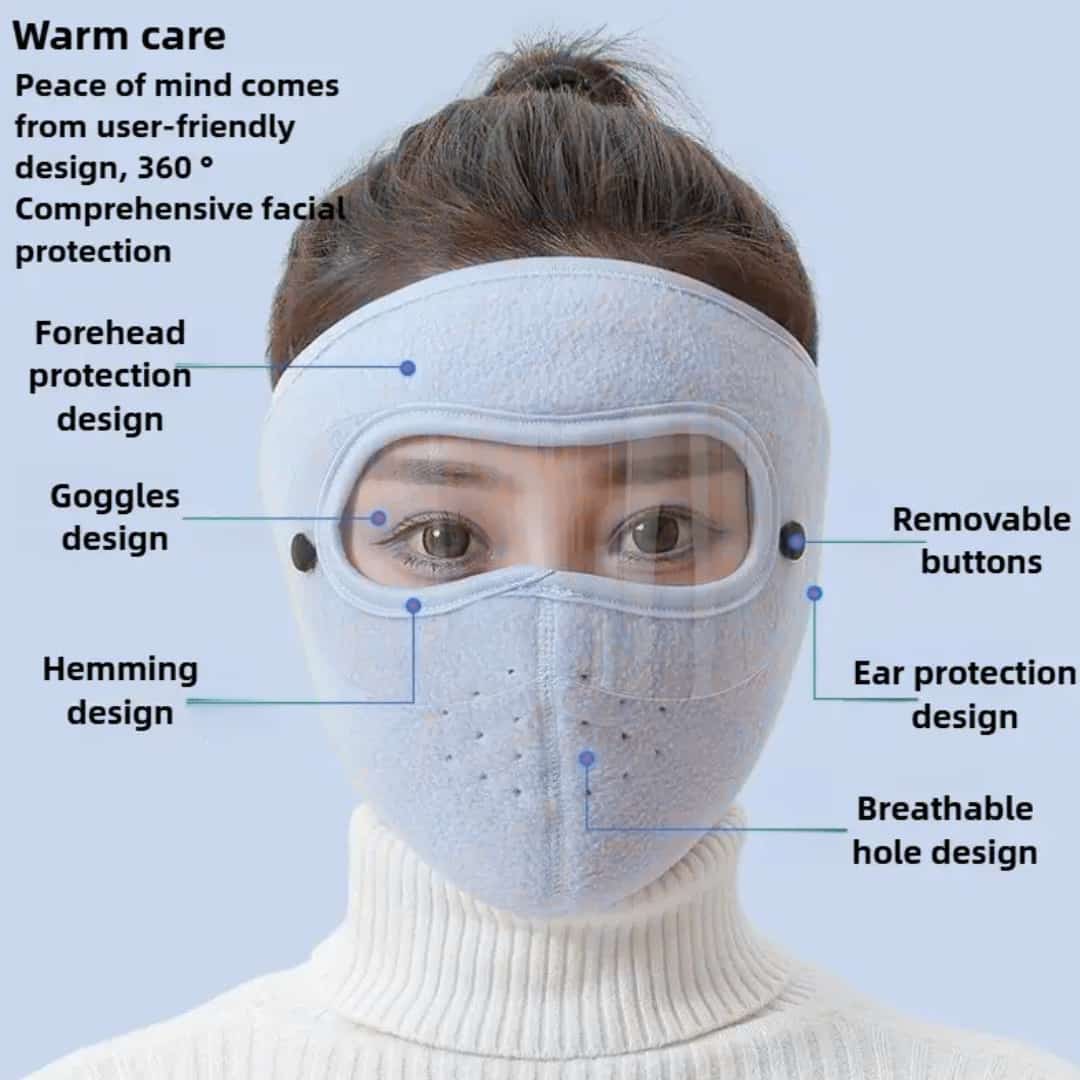 Black Anti-Dust Face Mask | Windproof, Smoke-Proof & Breathable Protection