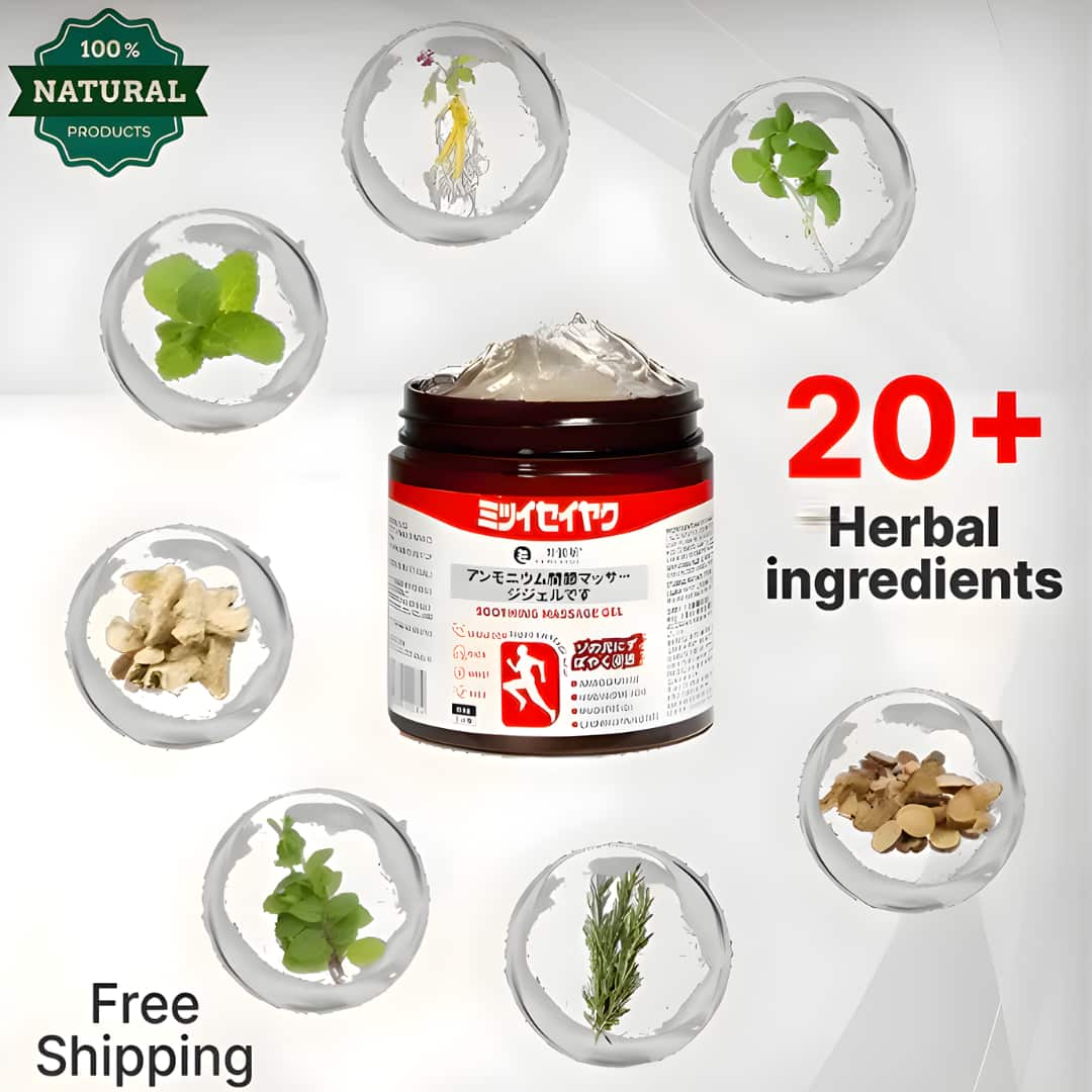 Japanese Pain Relief Massage Gel for Inner Muscle Pain Relief