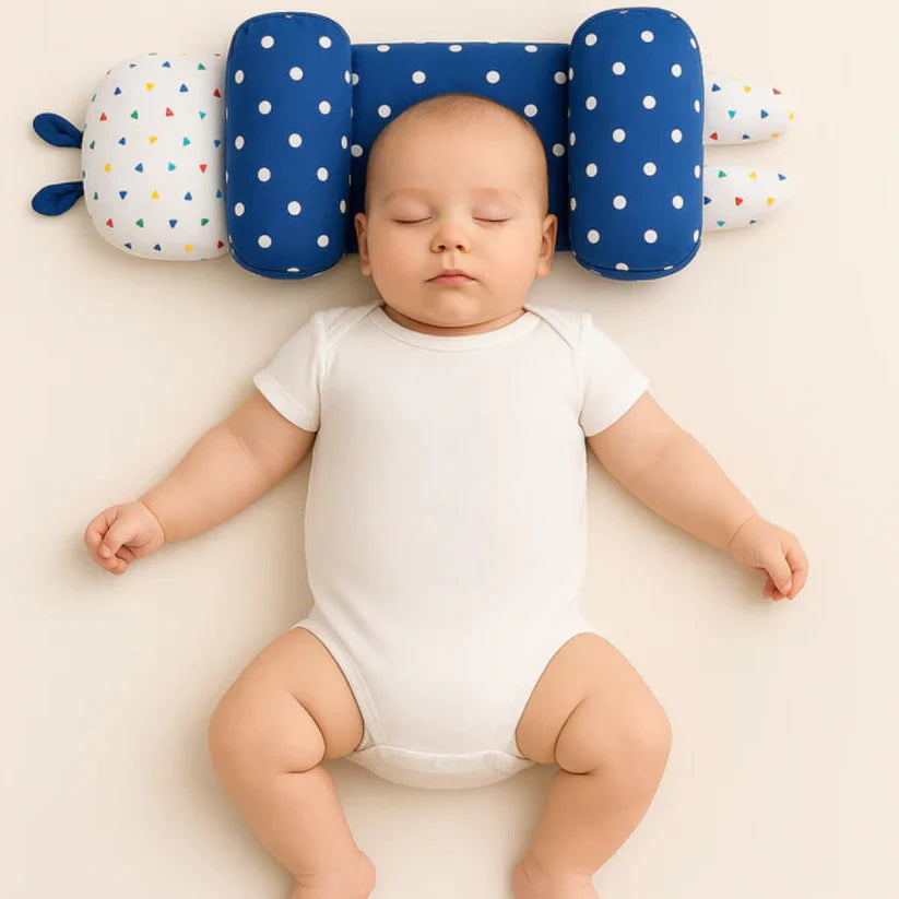 Baby Head Shaping Pillow – Premium Quality 100% Cotton
