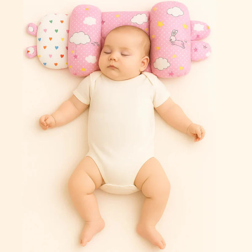 Baby Head Shaping Pillow – Premium Quality 100% Cotton