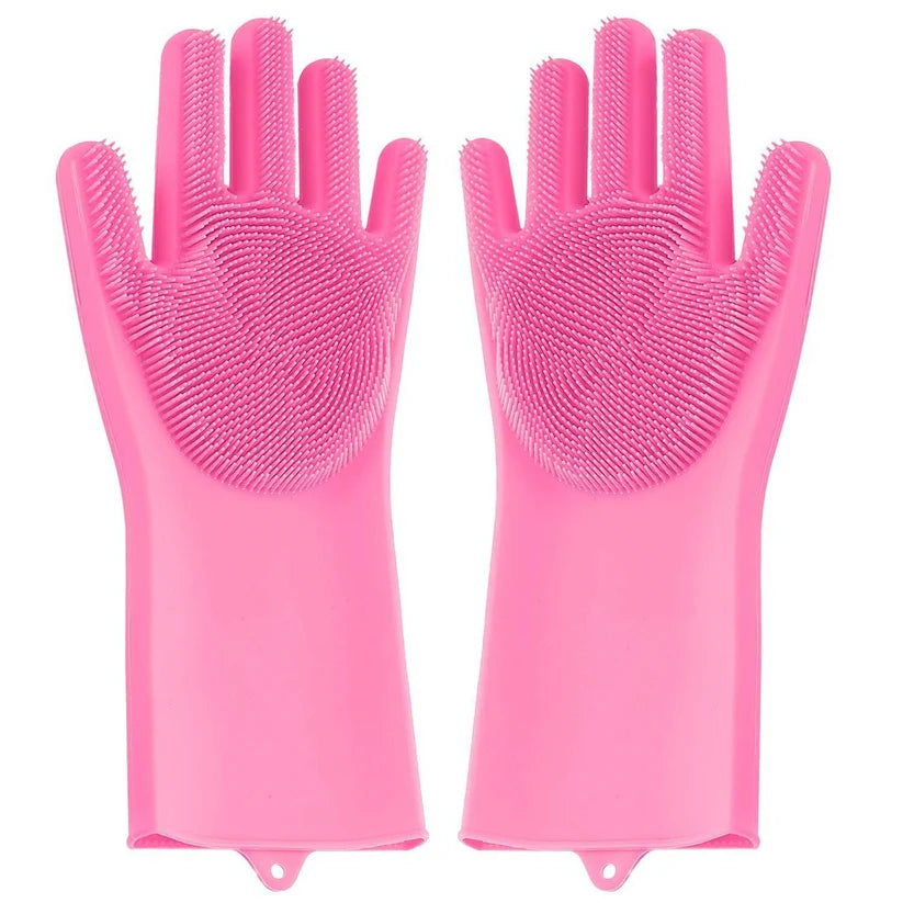 Magic Silicon Dish-washing Gloves and bubble maker