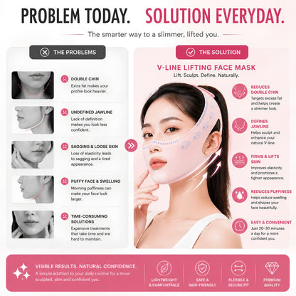 V-Line Face Lifting Reusable Mask - Define Jawline, Fat & Reduce Double Chin