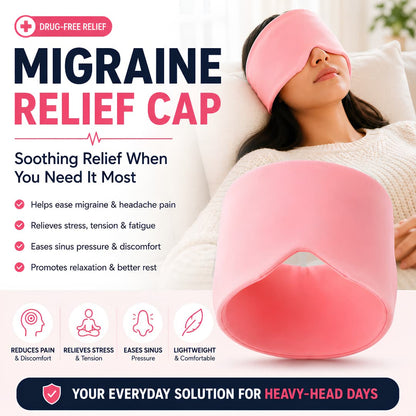 Migraine Pain Relief Cap – Hot & Cold Therapy Headache Relief Solution