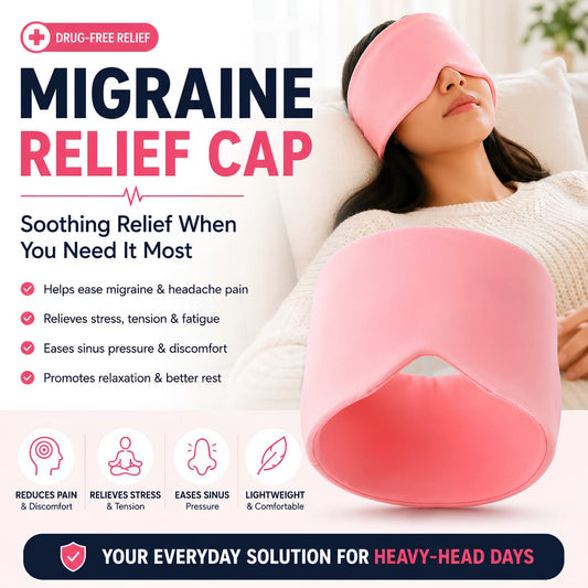 Migraine Pain Relief Cap – Hot & Cold Therapy Headache Relief Solution