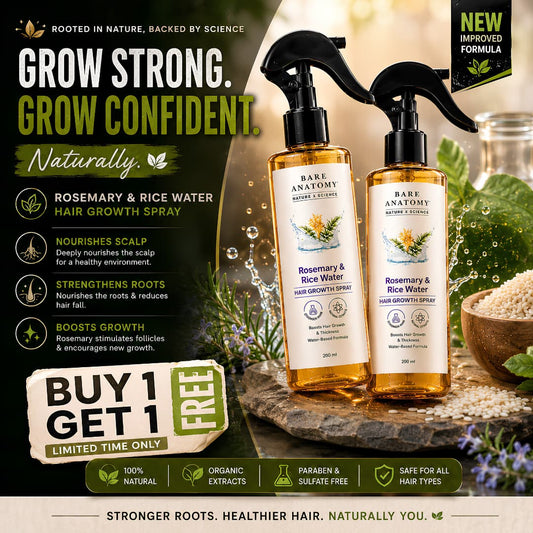 Organic Rosemary & Rice Water Hair Growth Spray - BUY 1 GET 1 FREE