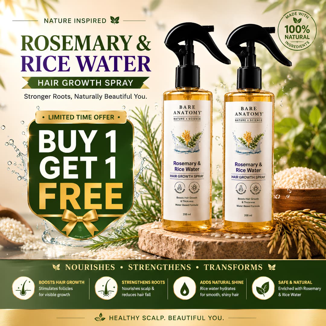 Organic Rosemary & Rice Water Hair Growth Spray - BUY 1 GET 1 FREE