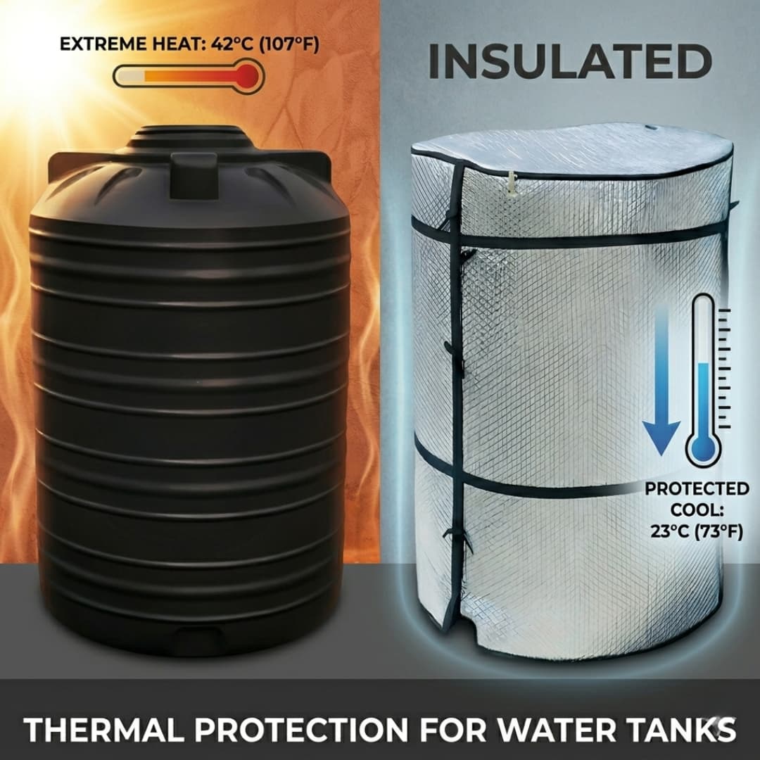 Water Tank Thermal Cover – Heat & UV Protection to Keep Water Cool