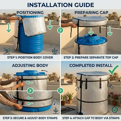 Water Tank Thermal Cover – Heat & UV Protection to Keep Water Cool
