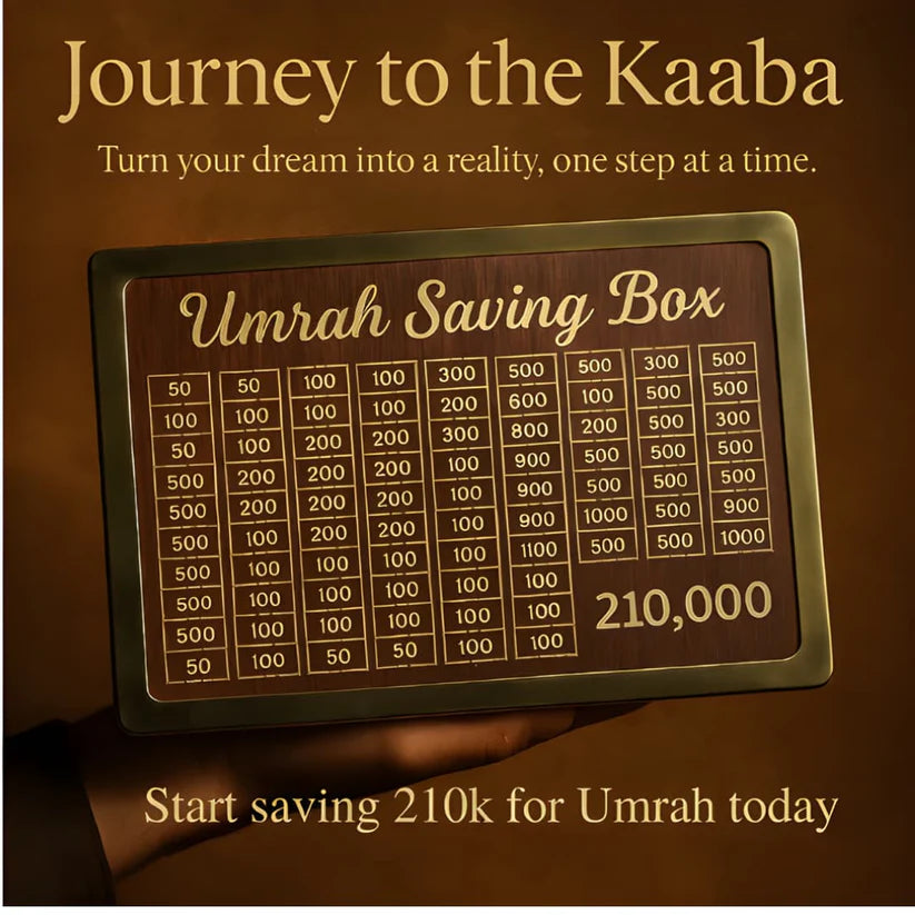 Umrah Savings Box 210,000 - Get Ready to go to Umrah